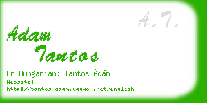 adam tantos business card